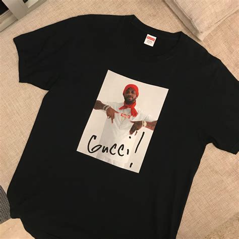 supreme vs gucci price|supreme gucci mane tee black.